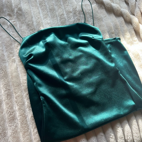 Windsor dark green mini dress - Picture 3 of 5